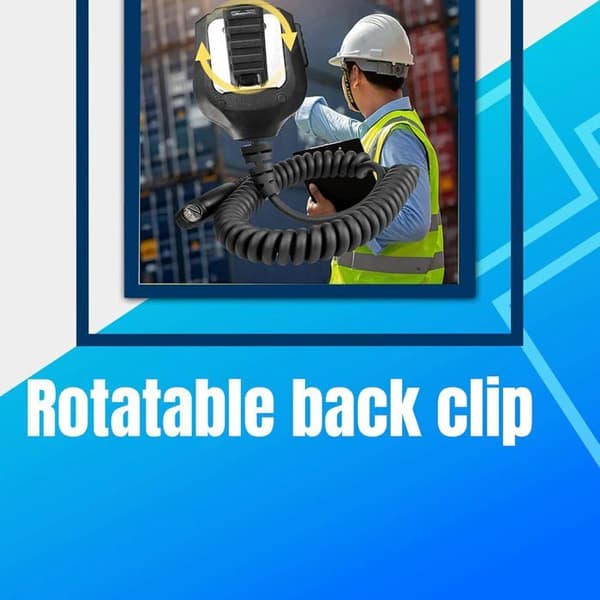 Retevis Talkie Walkie Mikrofon Högtalare IP54 Vattentät Kompatibel med RT648 RT82 RT29 RT87 Kompatibel med Ailunce HD1 DMR Radio