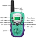 Miniatyrbild 2 av 6: Retevis RA618 Talkie Walkie Barn, Presentleksaker för 3-12 År, 8 Kanaler VOX Lampa, Påskpresenter till barn (Grön)