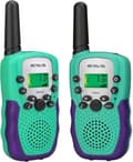 Miniatyrbild 1 av 6: Retevis RA618 Talkie Walkie Barn, Presentleksaker för 3-12 År, 8 Kanaler VOX Lampa, Påskpresenter till barn (Grön)
