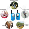 Miniatyrbild 2 av 4: C® uppladdningsbara walkie talkies, uppladdningsbara walkie talkies för barn 3 km långdistans intercom Julklapp för barn (blå)