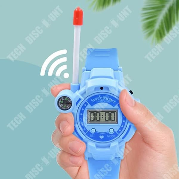 Walkie-talkie - TD® - Barnmodell - Ficklampa - 200m kommunikation - Integrerad kompass