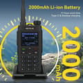 Miniatyrbild 5 av 6: Retevis C62 Dubbelband Walkie-Talkie, Laddningsbar Ham Amatörradio, Lång Räckvidd, 2000mAh, Typ-C, för Vandring/Jakt/Camping