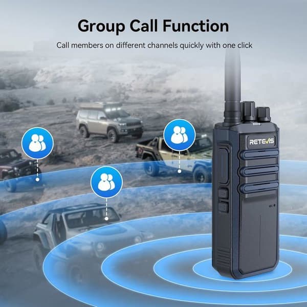 Retevis RT86A 2500 mAh Walkie Talkie, Robust GMRS Gruppkommunikationsradio