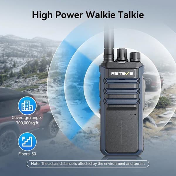 Retevis RT86A 2500 mAh Walkie Talkie, Robust GMRS Gruppkommunikationsradio