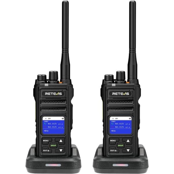 Retevis NR630S Talkie Walkie, Radio Bidirektionell Lång Räckvidd, IP67-Skydd, Avancerad Ljudbearbetning, 2800 mAh, LCD-Skärm