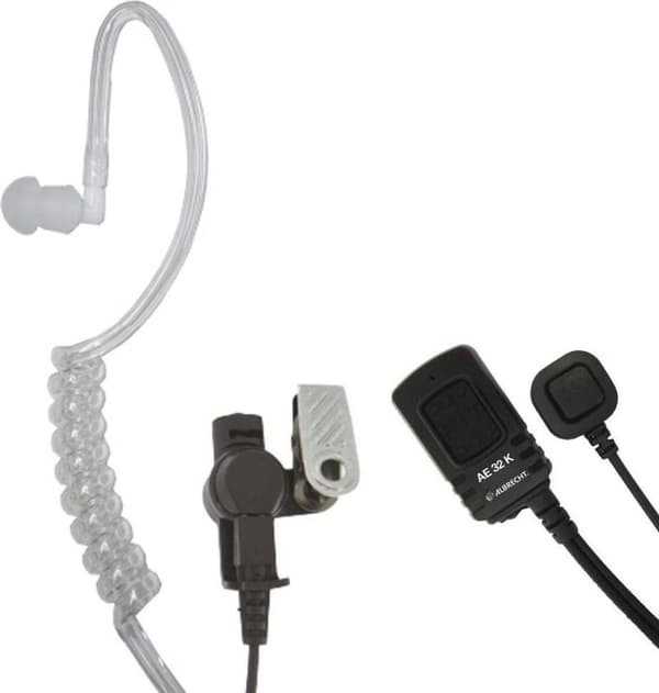 Albrecht AE-32K sikkerhedsheadset til Kenwood walkie-talkie