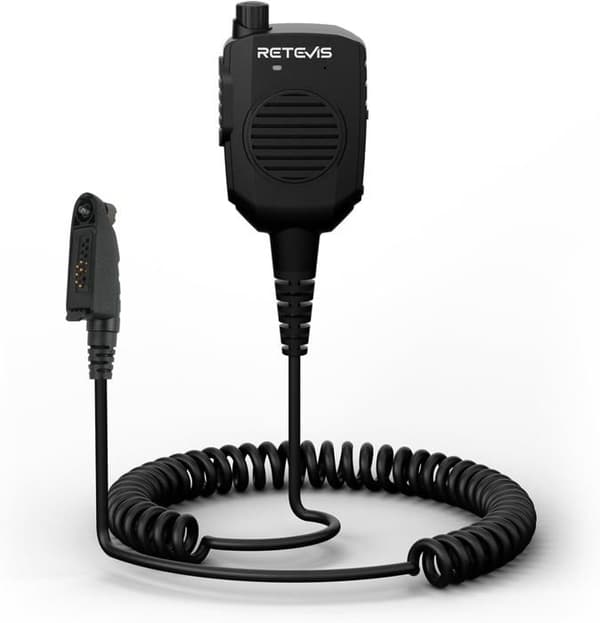 Retevis HM005 Högtalarmikrofon, Högtalare med IP54-skydd mot vatten, För Baofeng UV-5R BF888S RT24 RT27 RT622 JUCJET