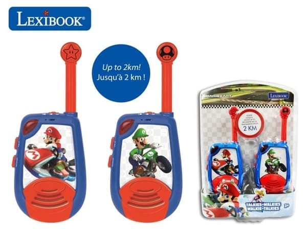 Mario Kart Digital Walkie-Talkies - LEXIBOOK - Räckvidd 2 km - Morsekodljusfunktion