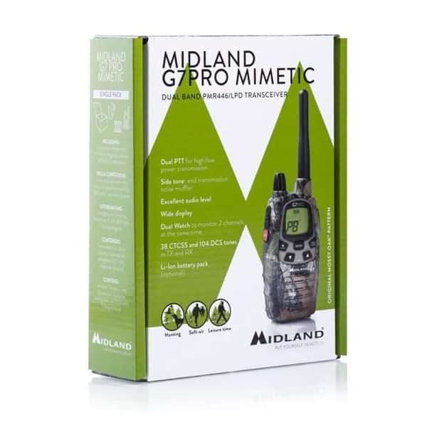 MIDLAND G7 Pro Camouflage version Walkie Talkie säljs styckvis
