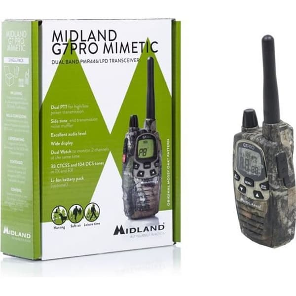 MIDLAND G7 Pro Camouflage version Walkie Talkie säljs styckvis