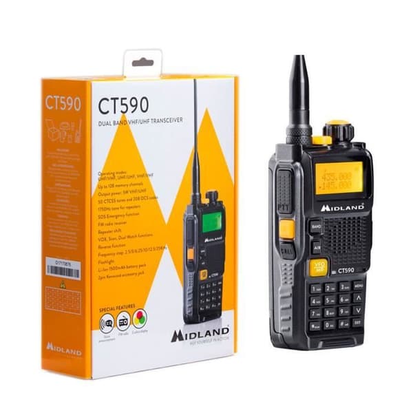 PMR Radio VHF/UHF Midland CT590S Dual Band C1354