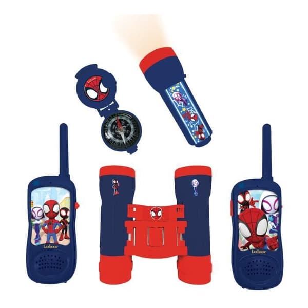 Spidey och hans extraordinära vänner äventyrarkit med walkie-talkie räckvidd 120m.