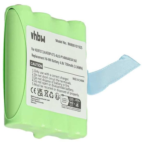 vhbw-batteri kompatibel med Motorola XTR446 radio walkie-talkie (700mAh, 4,8V, NiMH)