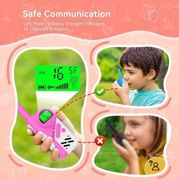 Retevis EZTalk 670 Walkie Talkie Barn, Lång Räckvidd Säkerhetsläge, Kommunikationsskydd, Gåvor, Leksaker, Sport, Spel