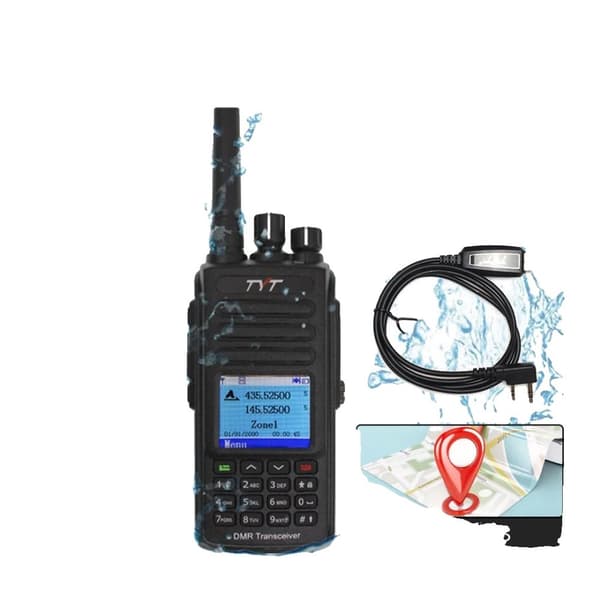 Digitalradio, IP67 vattentålig, 3000 kanaler, utgång,UV390-5W-GPS-AES256