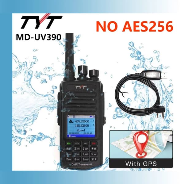 Digitalradio, IP67 vattentålig, 3000 kanaler, utgång,UV390-5W-GPS-IngenAES