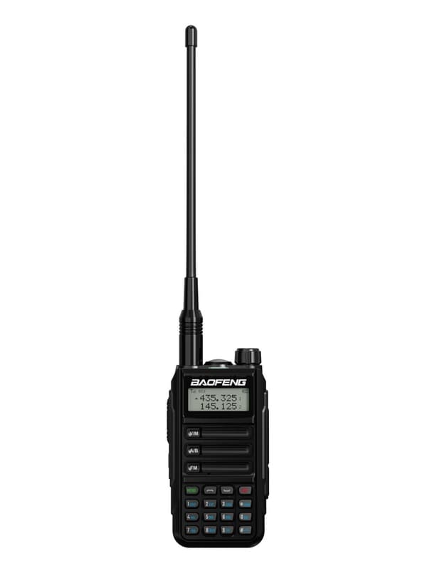Walkie Talkie, IP68 vandtæt, Lang rækkevidde, 1 stk sort