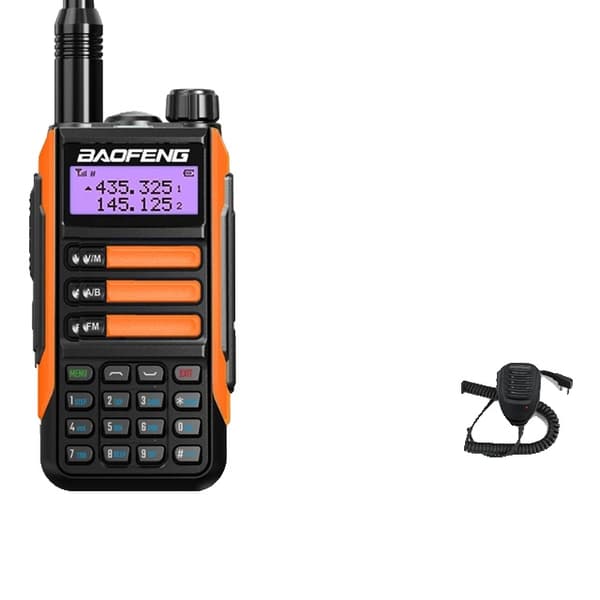 Walkie Talkie, Lång räckvidd, Vattentät, Orange Paket allt