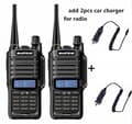 Miniatyrbillede 2 af 2: Baofeng UV-9R Plus Walkie Talkie, IP67 Vandtæt, Langdistancekommunikation,tilføj 2 biloplader
