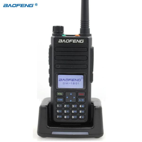 Digital Walkie Talkie, Dual Band VHF/UHF, 2200mAh Batteri, 1W/5W Udgangeffekt,DR-1801UV