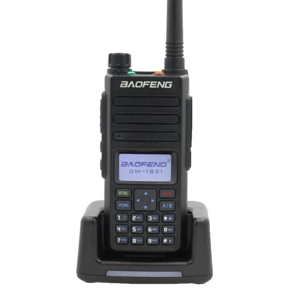 Digital Walkie Talkie, Dual Band VHF/UHF, 2200mAh Batteri, 1W/5W Udgangeffekt,DR-1801UV