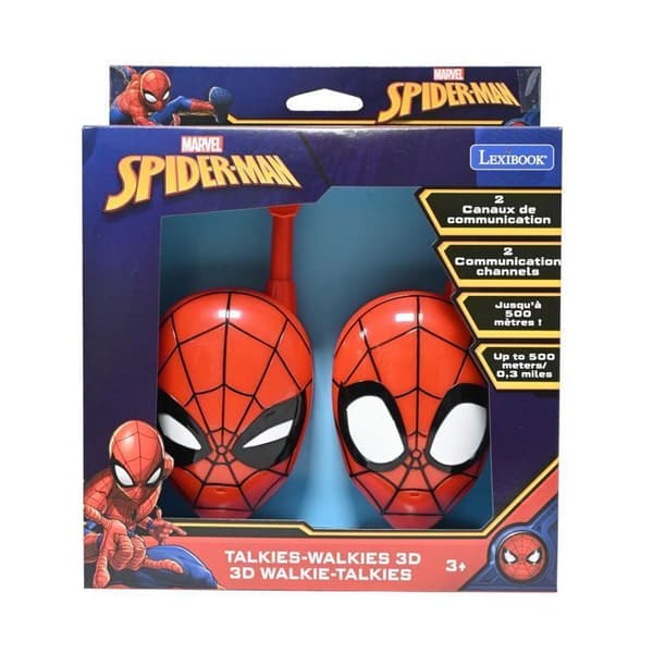 Talkies-walkies - LEXIBOOK - Spiderman 3D - Räckvidd 200m - Ergonomisk design - 2 kanaler