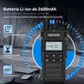 Miniatyrbild 3 av 6: Retevis RT86S Talkie Walkie med Hörlurar, Tvåvägsradio Lång Räckvidd, LCD Skärm 2600 mAh USB C, Gruppsamtal, 2 Stycken