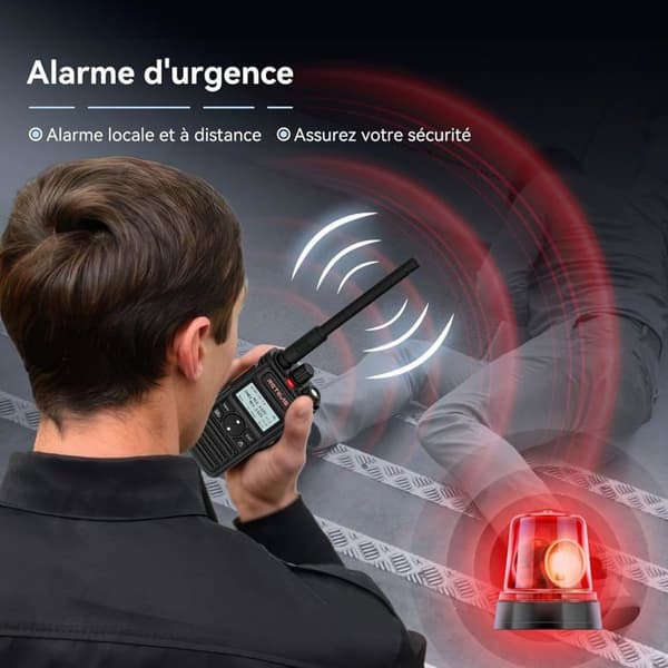Retevis RT86S Talkie Walkie med Hörlurar, Tvåvägsradio Lång Räckvidd, LCD Skärm 2600 mAh USB C, Gruppsamtal, 2 Stycken