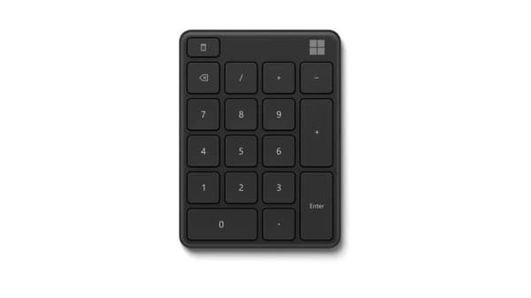 Microsoft Number Pad numeric keypad Universal Bluetooth Black