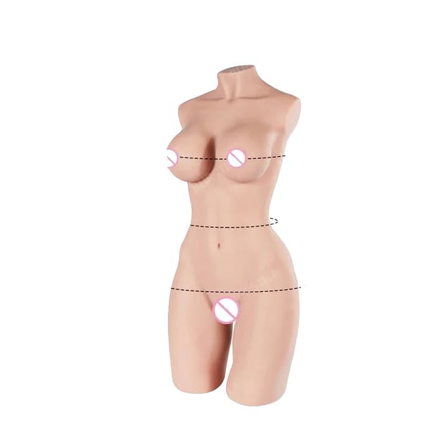 Silikonmasturbationsdocka, realistiskt material, två viktalternativ,23KG