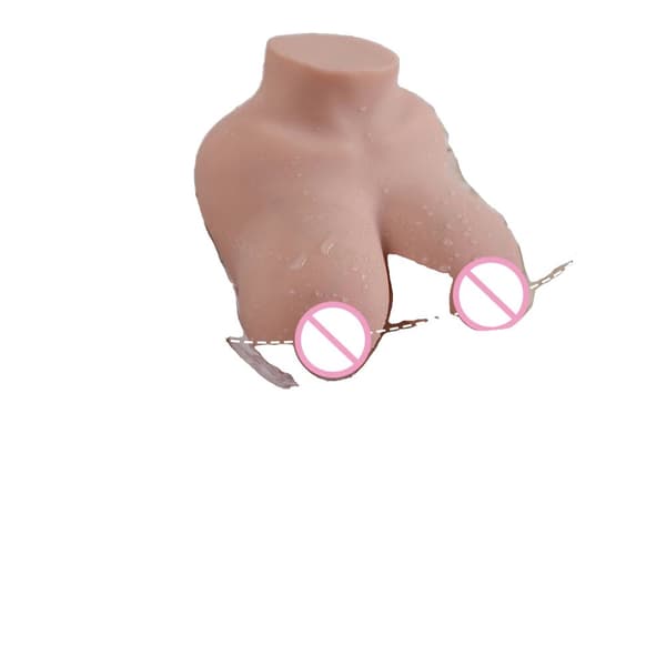 Realistisk Halvkroppstorso, Dubbel Inmatningshål, Mjuk TPE-material,2.5KG
