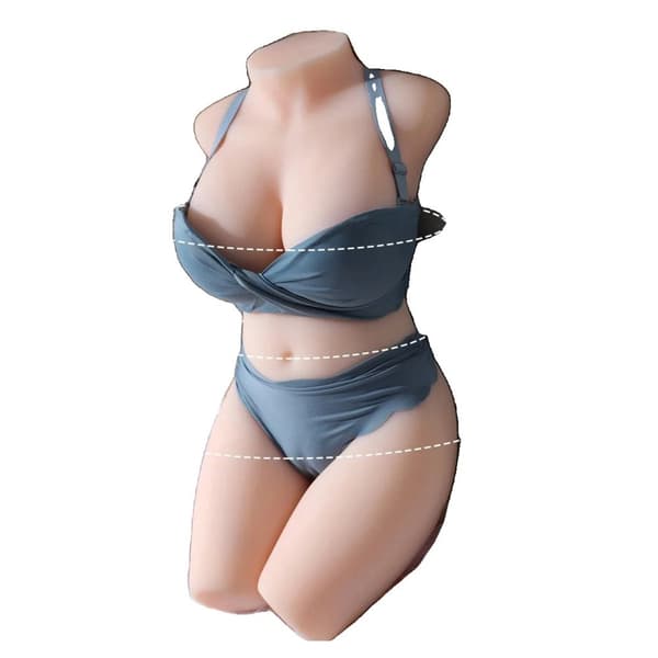 Silikonmasturbationsdocka, realistiskt material, två viktalternativ,9KG