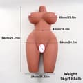Miniatyrbillede 2 af 2: Mandlig Masturbator, Blødt Silikone Materiale, Flere Vægtmuligheder,9 kg dukke