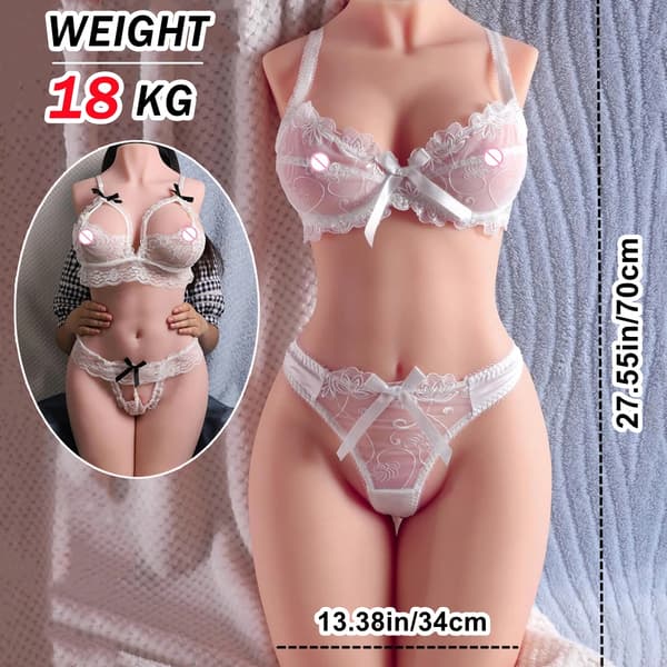 Manlig masturbator, mjukt silikonmaterial, flera viktalternativ,18 kg docka