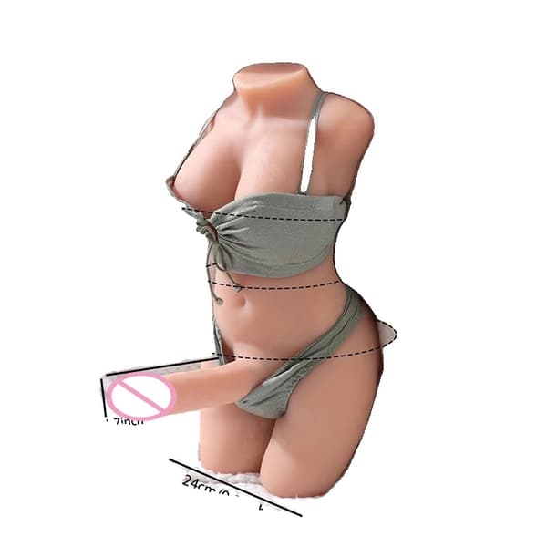 Silicone Manlig Masturbator, Realistiskt TPE Material, 9,5 kg Vikt,9,5 kg