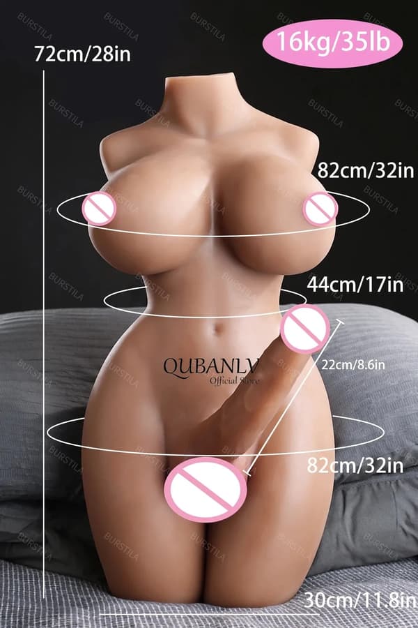 Silicone Manlig Masturbator, Realistiskt TPE Material, 9,5 kg Vikt,16 kg