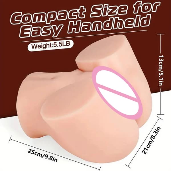 Realistiskt TPE-material, kompakt storlek,2.5KG