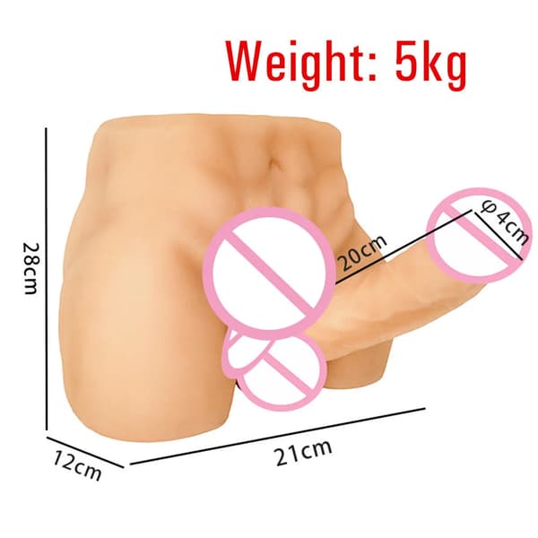 Silicone-mies torso, realistinen tunne, vedenkestävä muotoilu, useita tyylejä saatavilla,D Tyyli-Iho