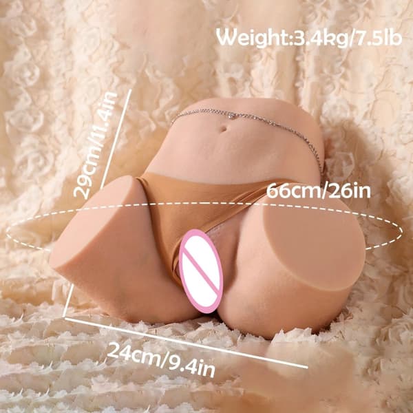 Silicone vuxenleksak, realistisk känsla, praktisk storlek,3.4KG