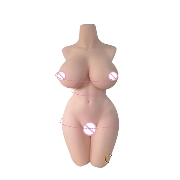 Realistisk Vuxendocka, Mjuk TPE-material, Anatomiska Djupfunktioner,17,5 kg