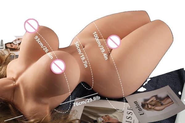 Bröstfylld Torso Docka, Realistisk Design, USB Värmefunktion,28 kg