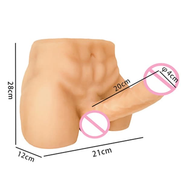 Realistisk Manlig Masturbator, 5 kg Vikt, Mjuk TPE Material,5kg-kött