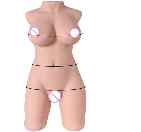 Realistinen TPE-nukke, useita painovaihtoehtoja, huomaamaton pakkaus,9,5 kg