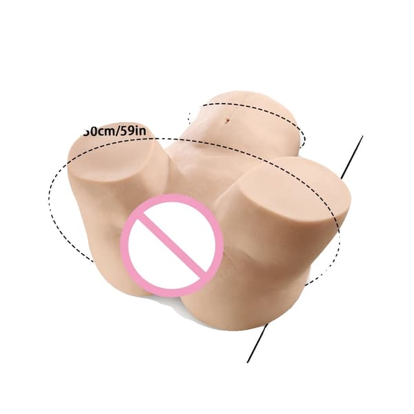 Flexibel hudmasturbator, dubbla sensationskanaler, högkvalitativt TPE-material,27 kg
