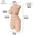 Miniatyrbild 2 av 2: Bröstfylld Torso Docka, Realistisk Design, USB Värmefunktion,9 kg