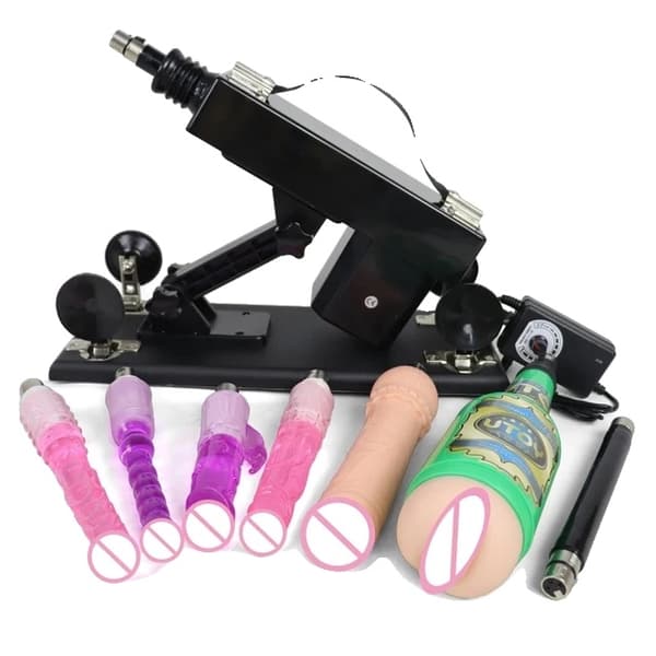 Sexmaskiner för kvinnor, automatisk onanipump, stor dildo, A2 Tyst D1