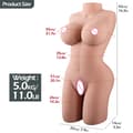 Miniatyrbillede 2 af 2: Realistisk Kvinde Torso, Flere Vægtmuligheder, Forskellige Dimensioner, Nem at Rengøre,5KG
