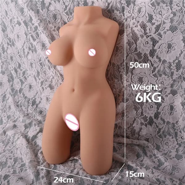 Realistisk Kvinde Torso, Flere Vægtmuligheder, Forskellige Dimensioner, Nem at Rengøre,6KG