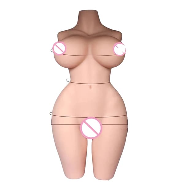 Realistisk kvinnlig torso, flera viktalternativ, olika dimensioner, lätt att rengöra,17KG