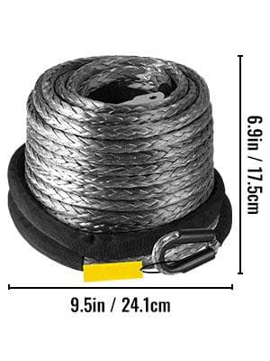 29m x 9,5mm 20500 lbs belastning Syntetiskt vinschrep, supertuffa UHMWPE-fibrer, ärmdesign på båda ändar, reparerbar, hållbar och lätt,lättinstallerad